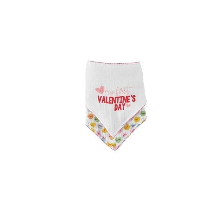 Mud Pie Valentines Bib set, Girl | Amazon (US)