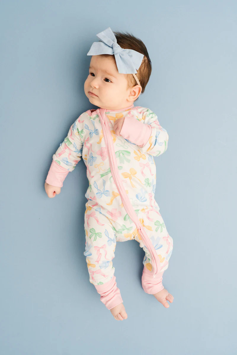 Pastel Bow Bamboo Sleeper | Little One Shop Co