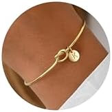 Turandoss Initial Bracelets for Women - Dainty Knot Letter A-Z Initial Bracelet for Women, Person... | Amazon (US)