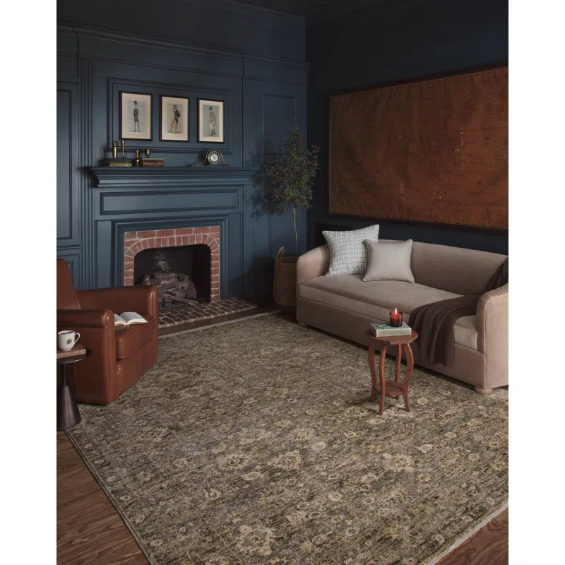 Magnolia Home by Joanna Gaines x Loloi Junie Lagoon / Natural Area Rug | Wayfair North America