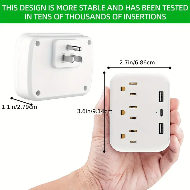 Cruise Power Strip With 2 Usb 1 Type c And 3 Sockets Total - Temu | Temu Affiliate Program