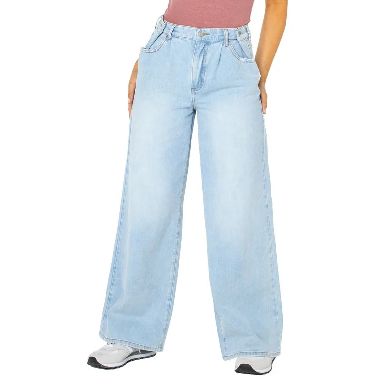 Celebrity Pink Juniors Denim Wide Leg with Adjustable Waist (Sizes 1-21) | Walmart (US)