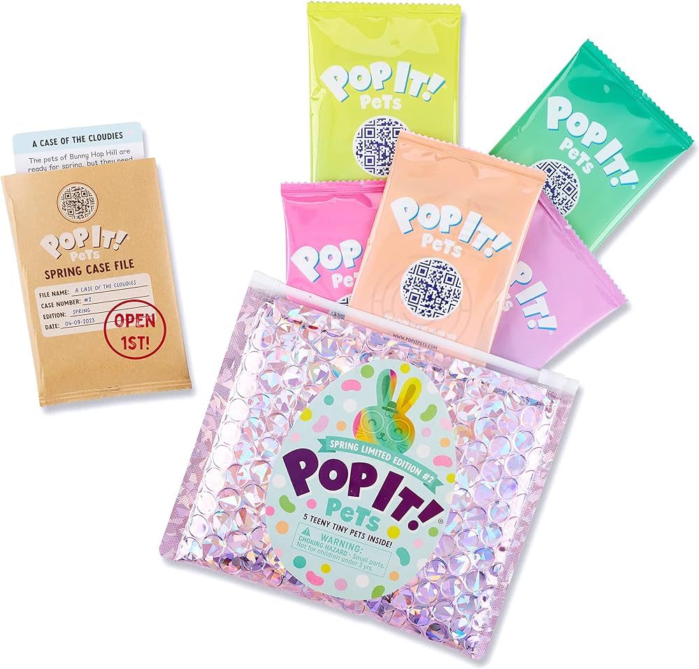 Pop It! Official Pets Spring Limited Edition #2 - Pink | Easter Mystery Detective Bag | 5 New Pet... | Amazon (US)