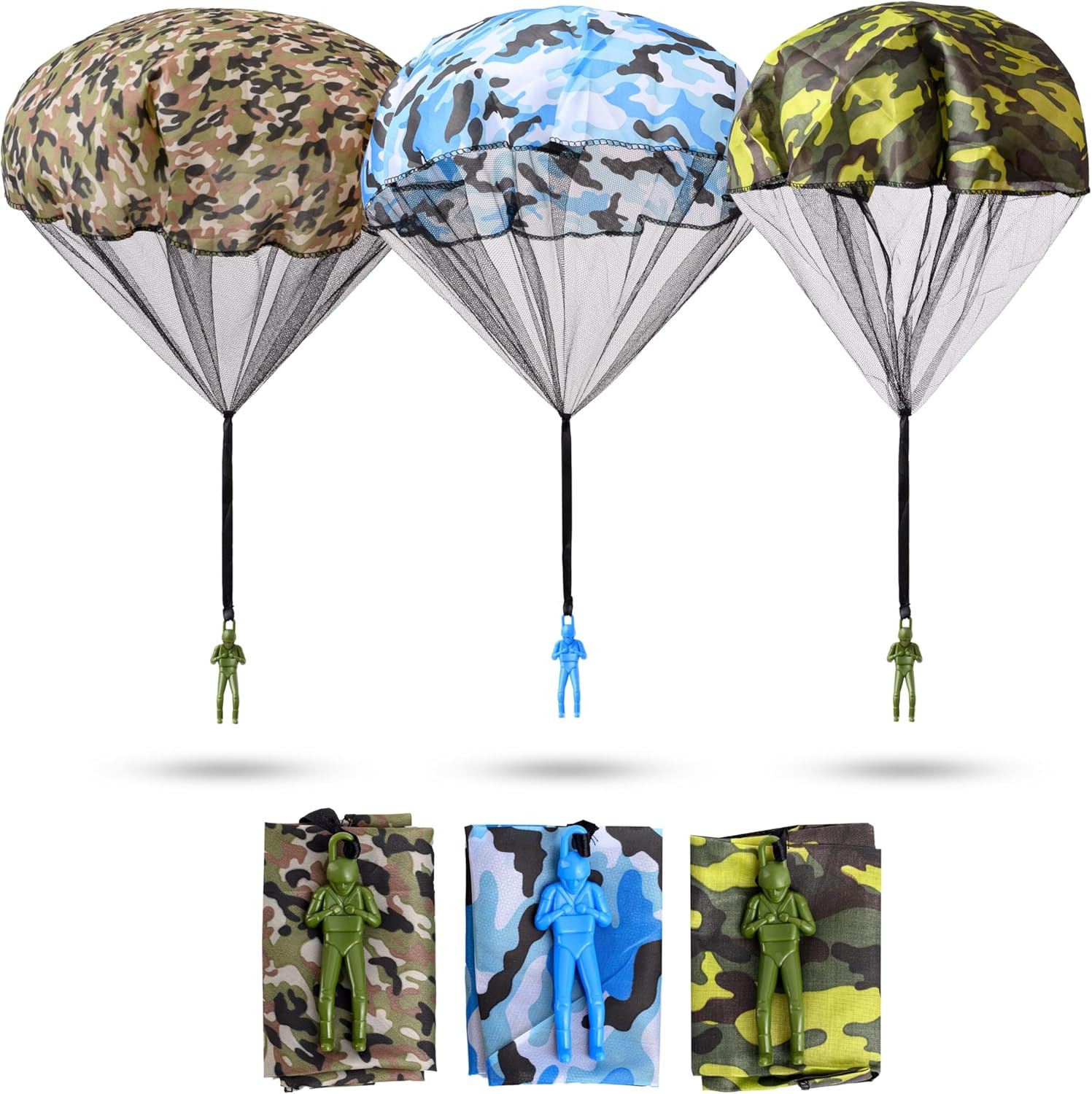 NUTTY TOYS Army Parachute Toys for Kids - Tangle Free Outdoor Flying Parachute Men, Best Small Ou... | Amazon (US)