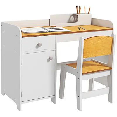 Desk With Drawers Computer Desk Home Office Desk Writing Desk | Wayfair North America