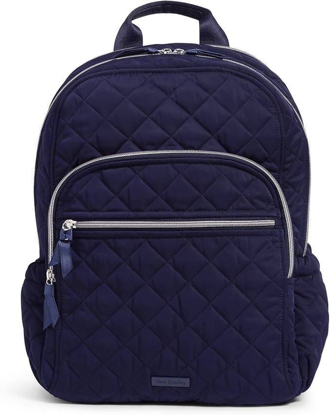 Vera Bradley Women's Performance Twill Campus Backpack, Classic Navy, One Size | Amazon (US)