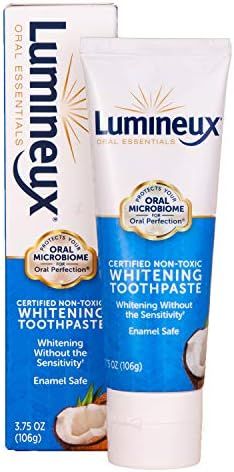 Lumineux Oral Essentials Teeth Whitening Toothpaste | Certified Non Toxic | Sensitivity Free | Fluor | Amazon (US)