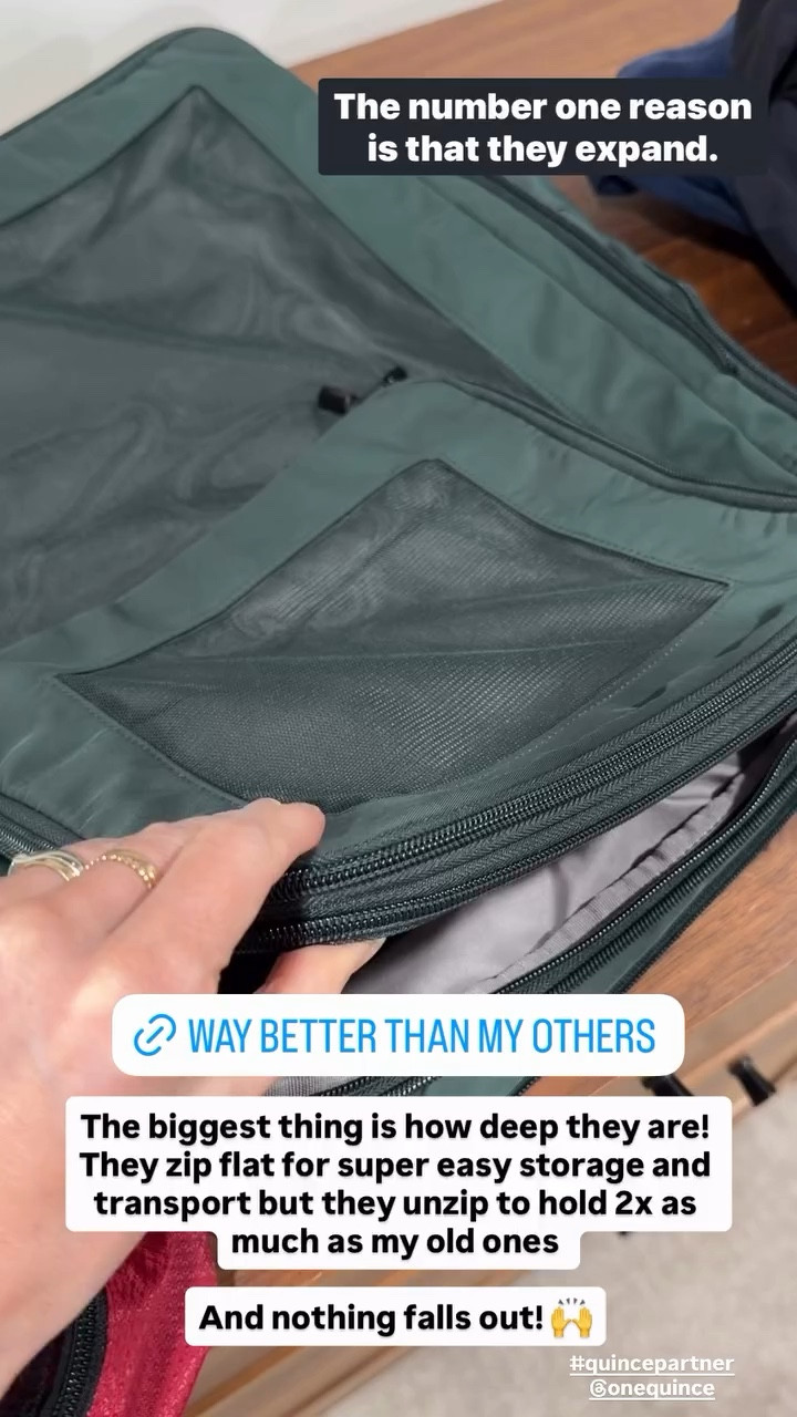#quincepartner @onequince

Top reason I love these packing cubes…they expand to twice the size of all my other ones.

#LTKTravel