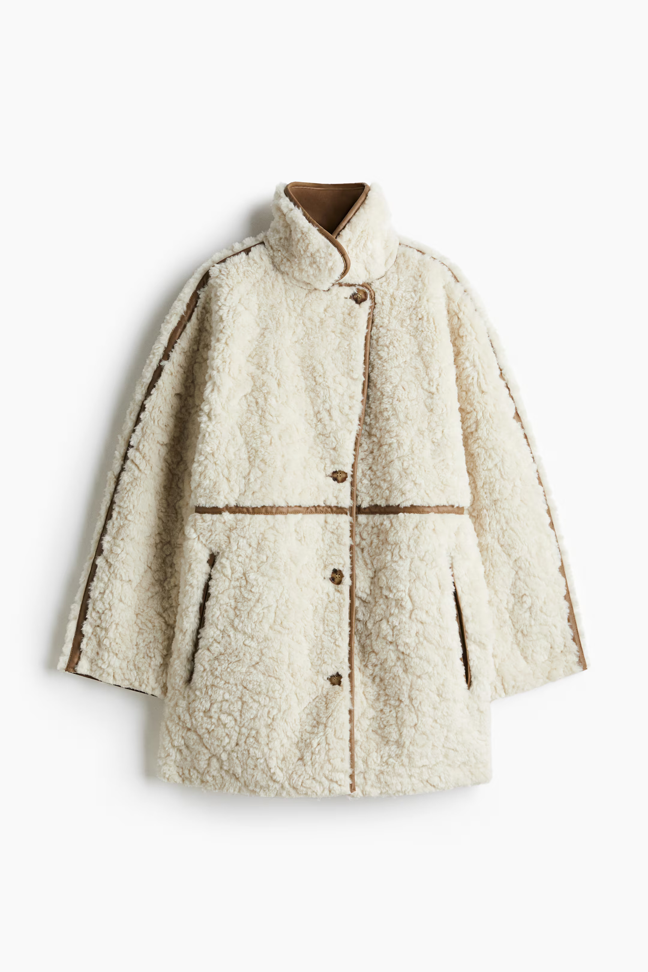 Fluffy coat - Light beige - Ladies | H&M GB | H&M (UK, MY, IN, SG, PH, TW, HK)