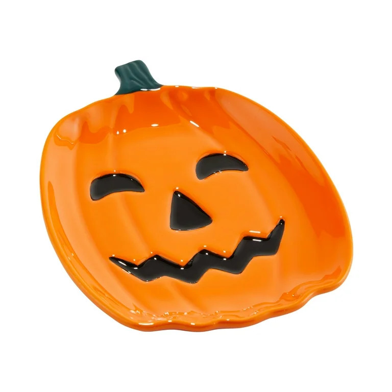 Way To Celebrate Pumpkin Ceramic Spoon Rest | Walmart (US)