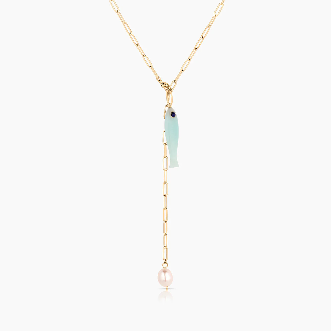 Fortuna Amazonite Lariat Necklace | THATCH