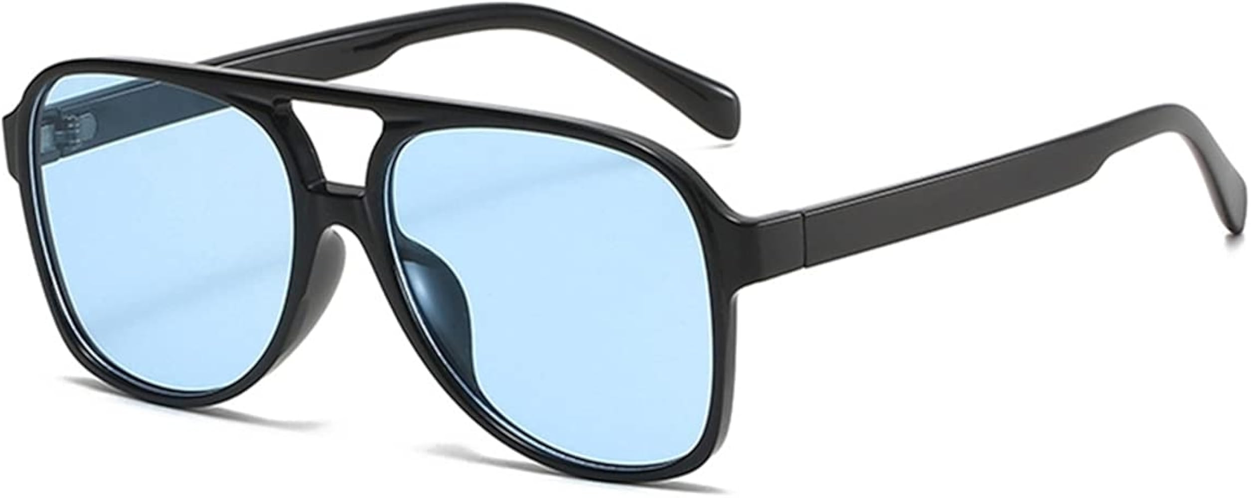 Vintage Aviator Sunglasses for Women Men 70s Glasses Retro Oversized Yellow Lens Shades | Amazon (US)