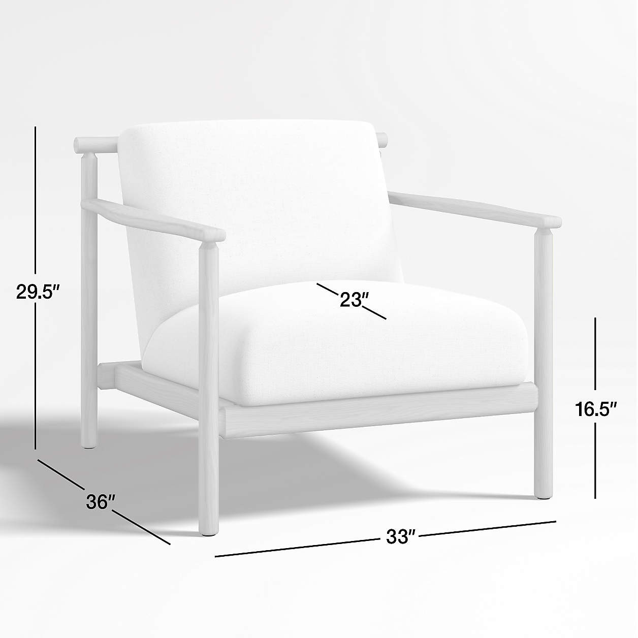 Ojai Wood Accent Chair + Reviews | Crate & Barrel | Crate & Barrel