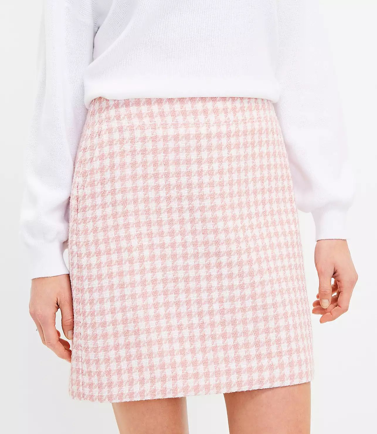 Tweed Pocket Shift Skirt | LOFT