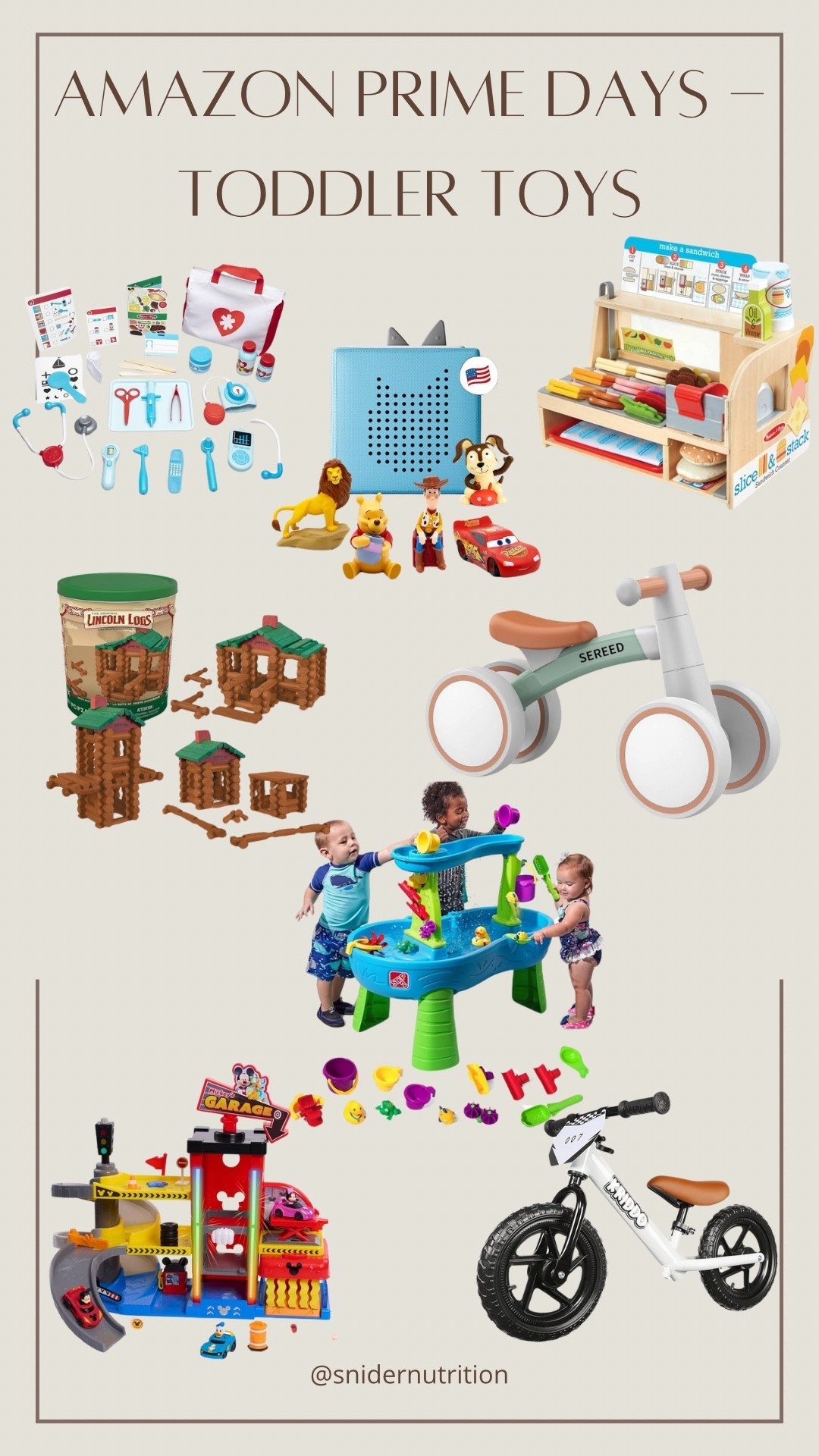 Amazon Prime Days - Toddler Toys!

Toddler toys, toddler activities, toys for 1 year old, toys for 2 year old, toys for 3 year old, toddler bike, balance bike, water table, Lincoln logs, tonies, play deli, doctor playset

#LTKFindsUnder100 #LTKKids #LTKSaleAlert