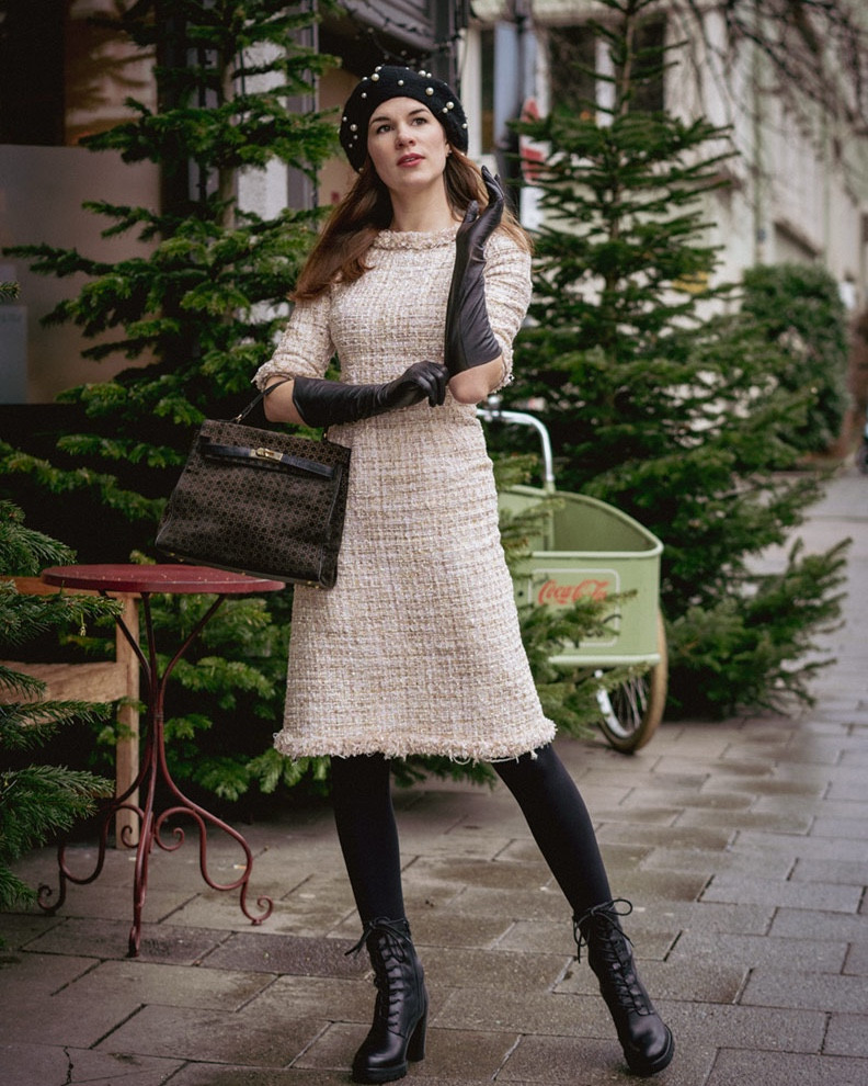 Tweed dresses are my must have for winter to look stylish and stay warm.

#LTKeurope #LTKstyletip #LTKwinter