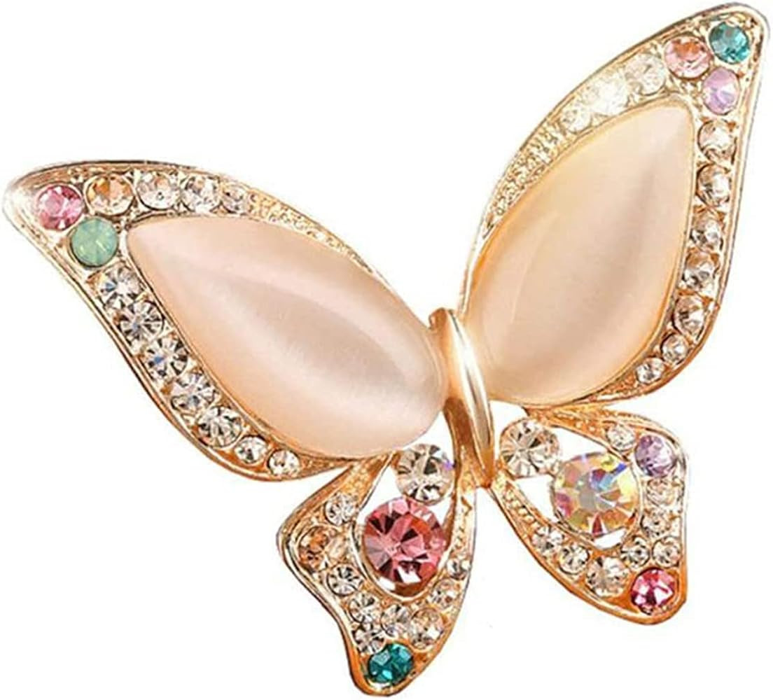 Butterfly Brooch for Women Rhinestone Brooches Fashion Colorful Butterfly Brooch Fashion Wedding ... | Amazon (US)