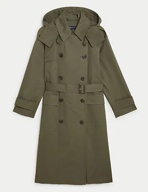Pure Cotton Stormwear™ Longline Trench Coat | M&S Collection | M&S | Marks & Spencer (UK)