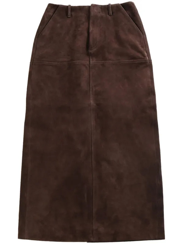 suede midi skirt | Farfetch Global