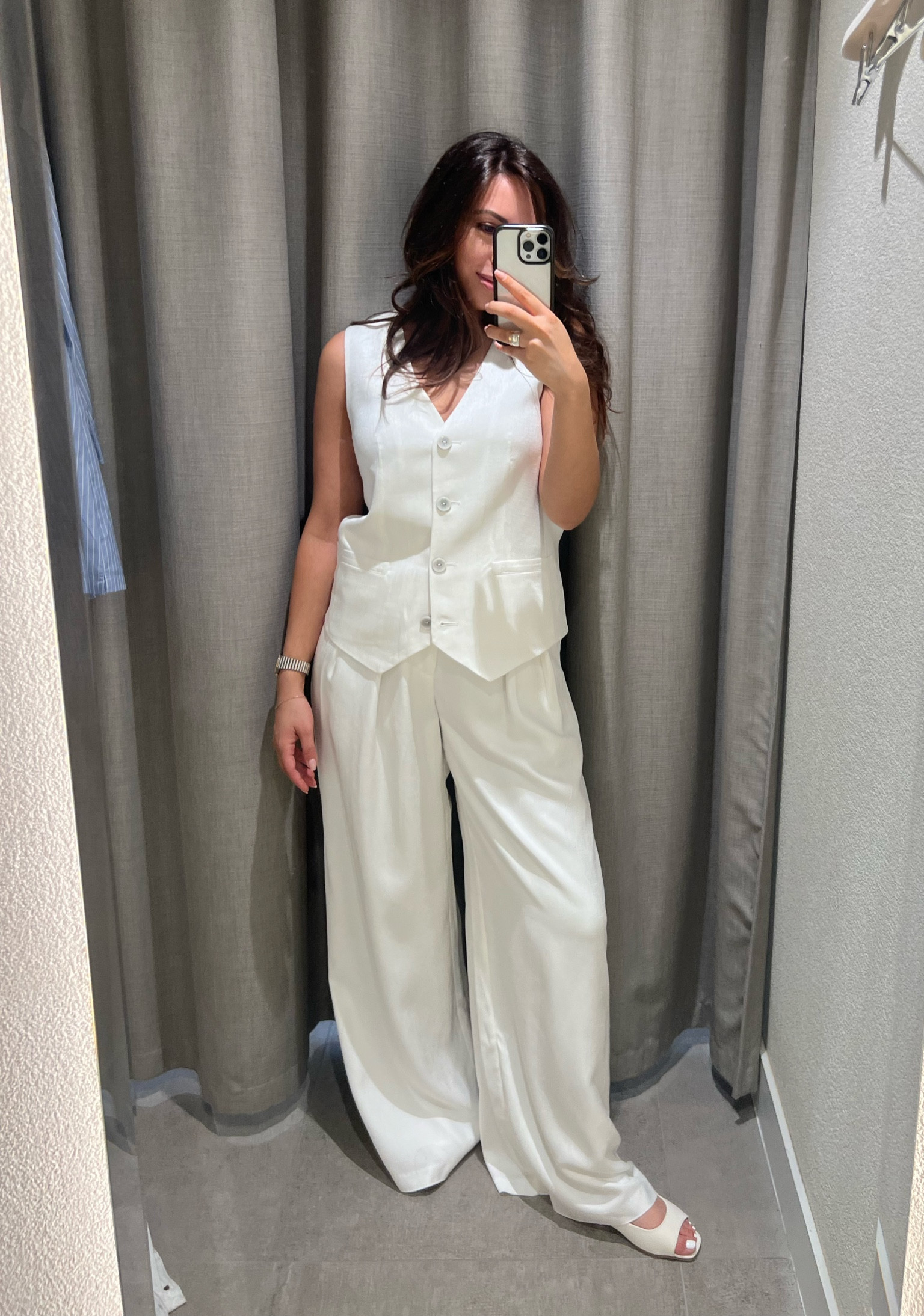 Matching vest and tailored pants set. 
#vest #vestset #whitesuit #chicoutfit #tailoredpants #workwear

#LTKworkwear #LTKstyletip #LTKaustralia