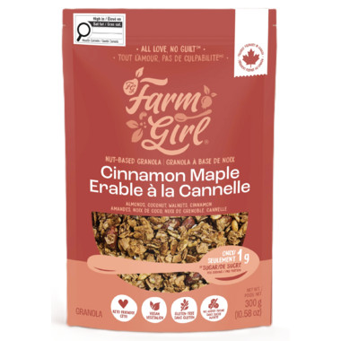Farm Girl Nut Based Granola Cinnamon Maple | Well.ca