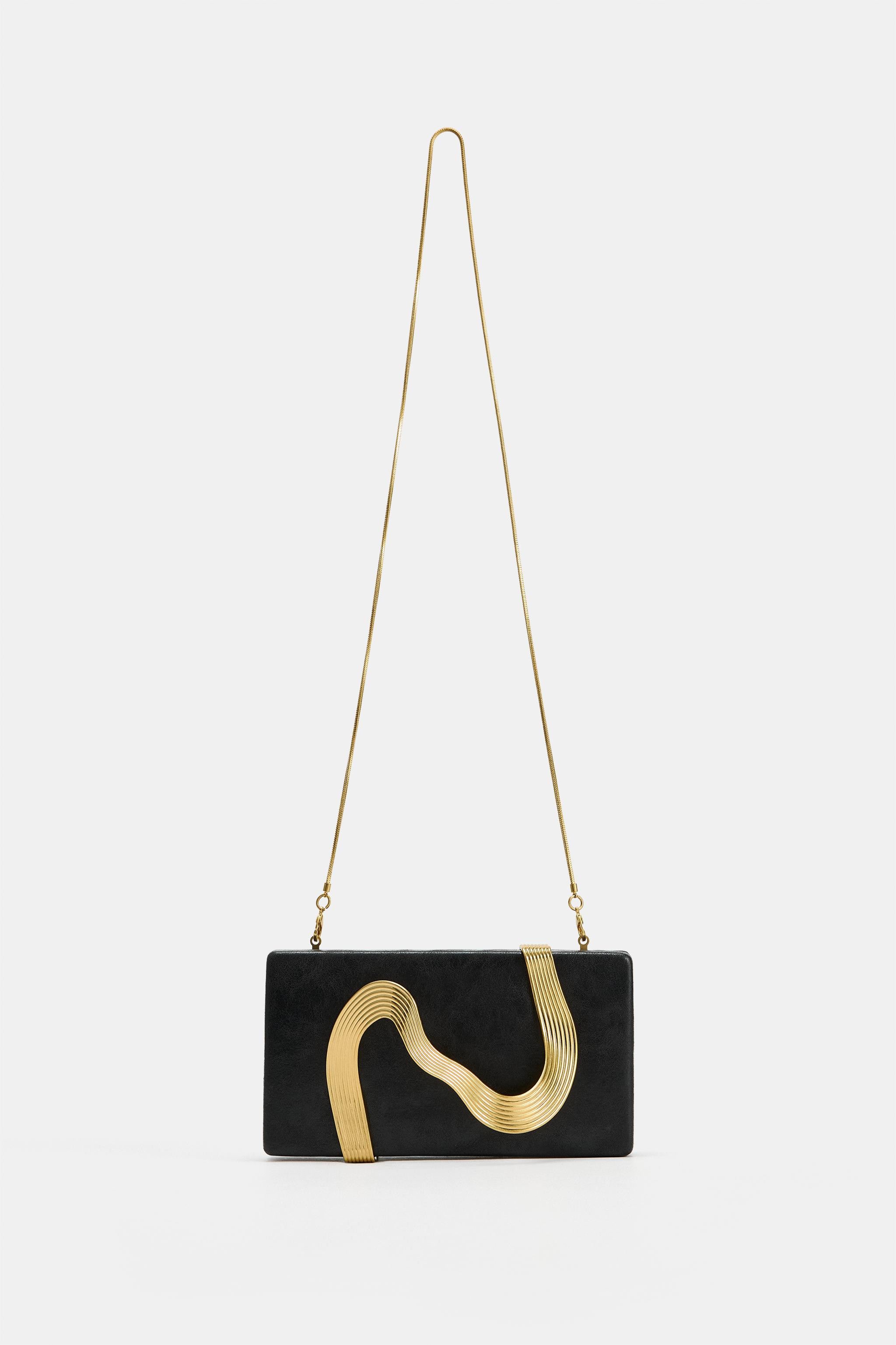 METALLIC DETAIL CLUTCH | Zara US
