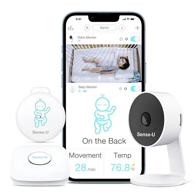 Sense-U Smart Baby Monitor 3+Camera, Audio, Video Baby Monitor That Notifies You for No Abdominal... | Amazon (US)