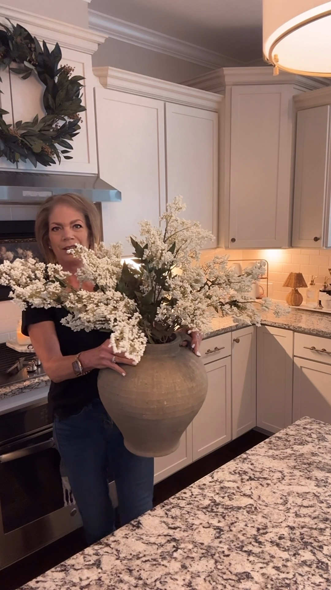 Absolutely stunning berry stems!! I chose white for this summer. For reference…I used 4 stems in my vase. The stems also come in burgundy, pink, purple and dark purple💜

#LTKHome #LTKSeasonal #LTKstorytime
