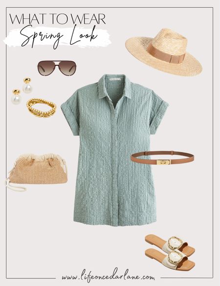 Loving this darling spring look! This button down dress from Abercrombie comes in several colors too!

#springfashion #springdress

#LTKfindsunder100 #LTKstyletip