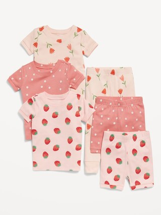 Unisex Snug-Fit 6-Piece Pajama Set for Toddler & Baby | Old Navy (US)
