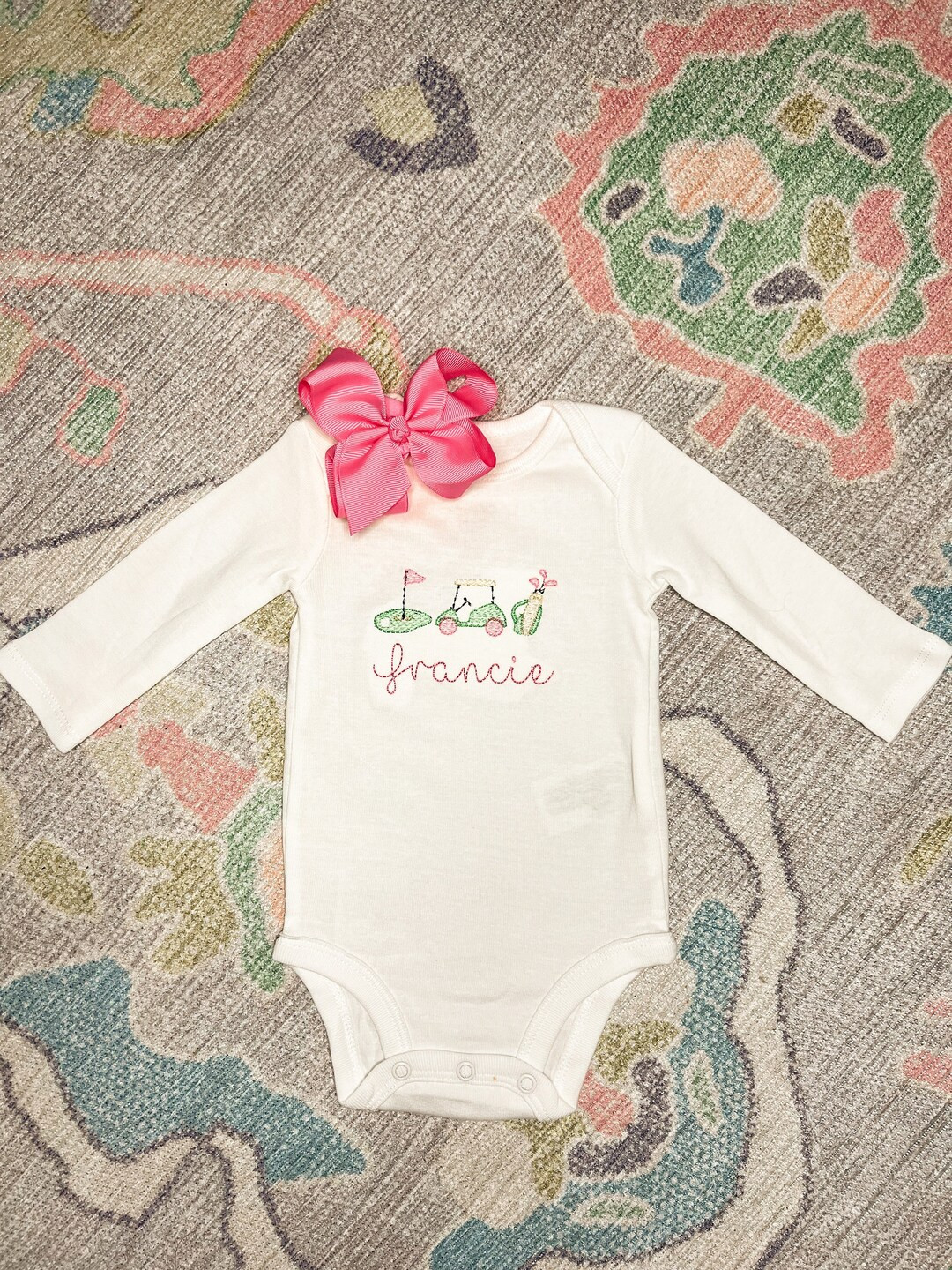Personalized Golf Sketch Onesie| short/ Long| Baby boy/ Baby girl| Unisex | Gender Reveal | Baby ... | Etsy (US)