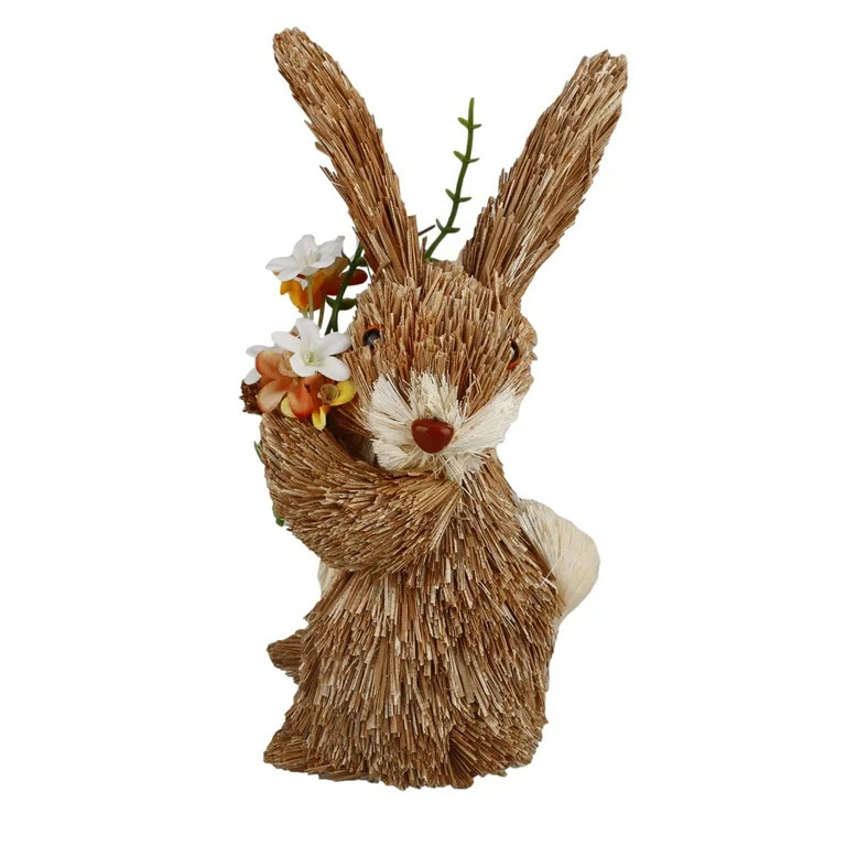 Straw Rabbits Cute Easter Bunny Decorations Artificial Home Garden Collection Figurines - Walmart... | Walmart (US)