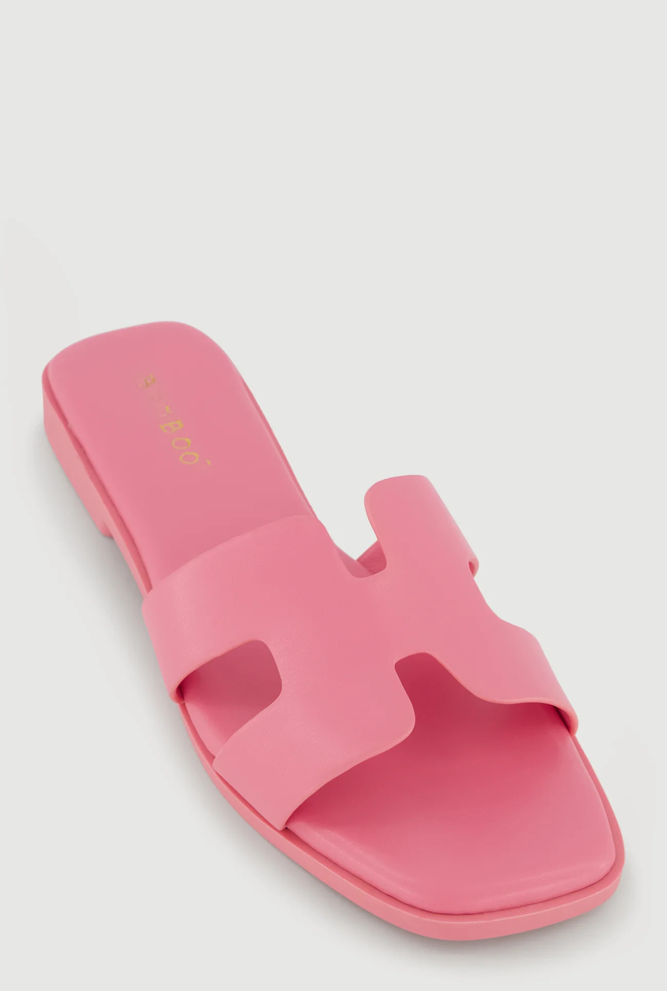 H Band Open Toe Slide Sandals | Rainbow Shops