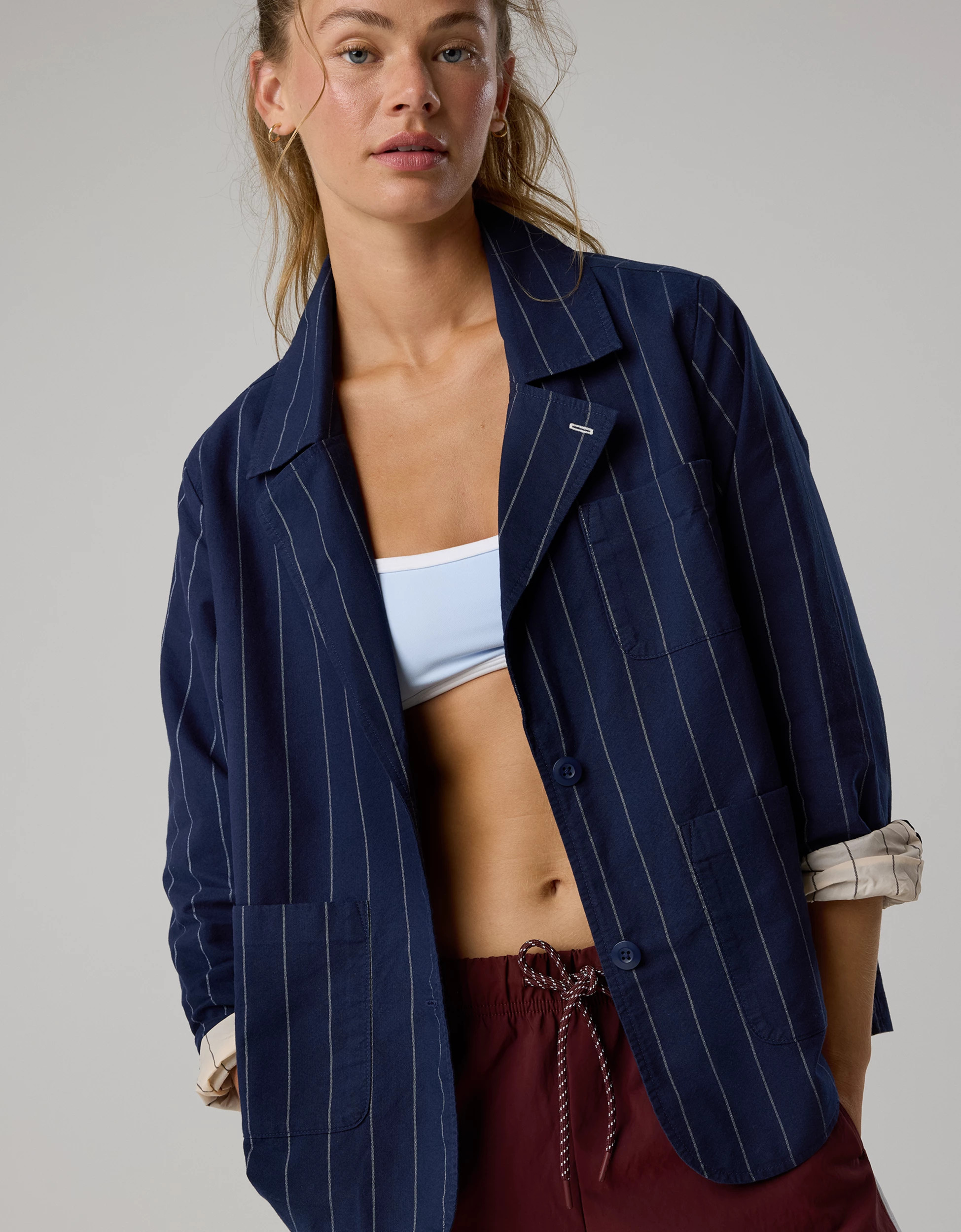 OFFLINE By Aerie Oxford Blazer | American Eagle Outfitters (US & CA)