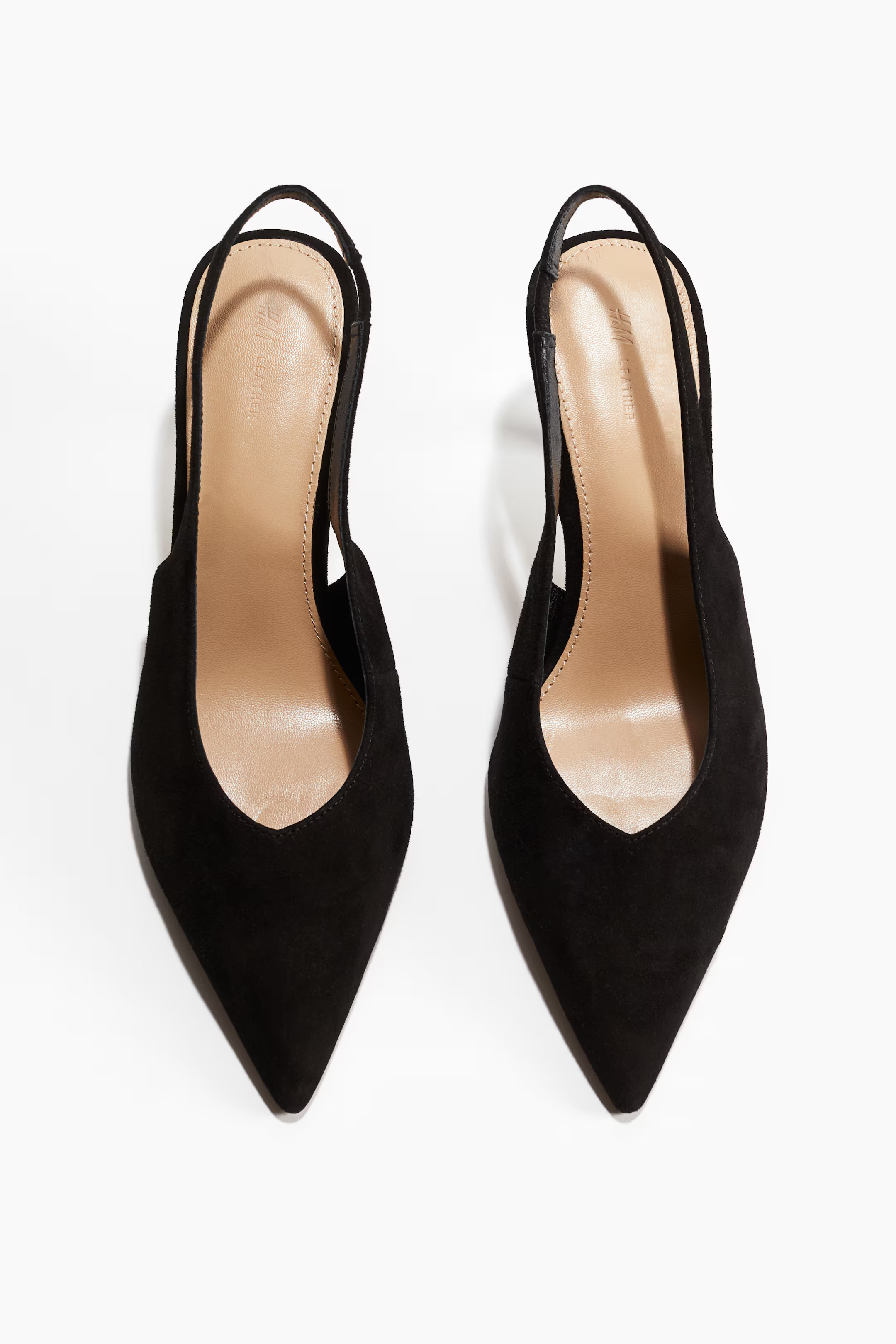 Suede slingback court shoes | H&M (UK, MY, IN, SG, PH, TW, HK)
