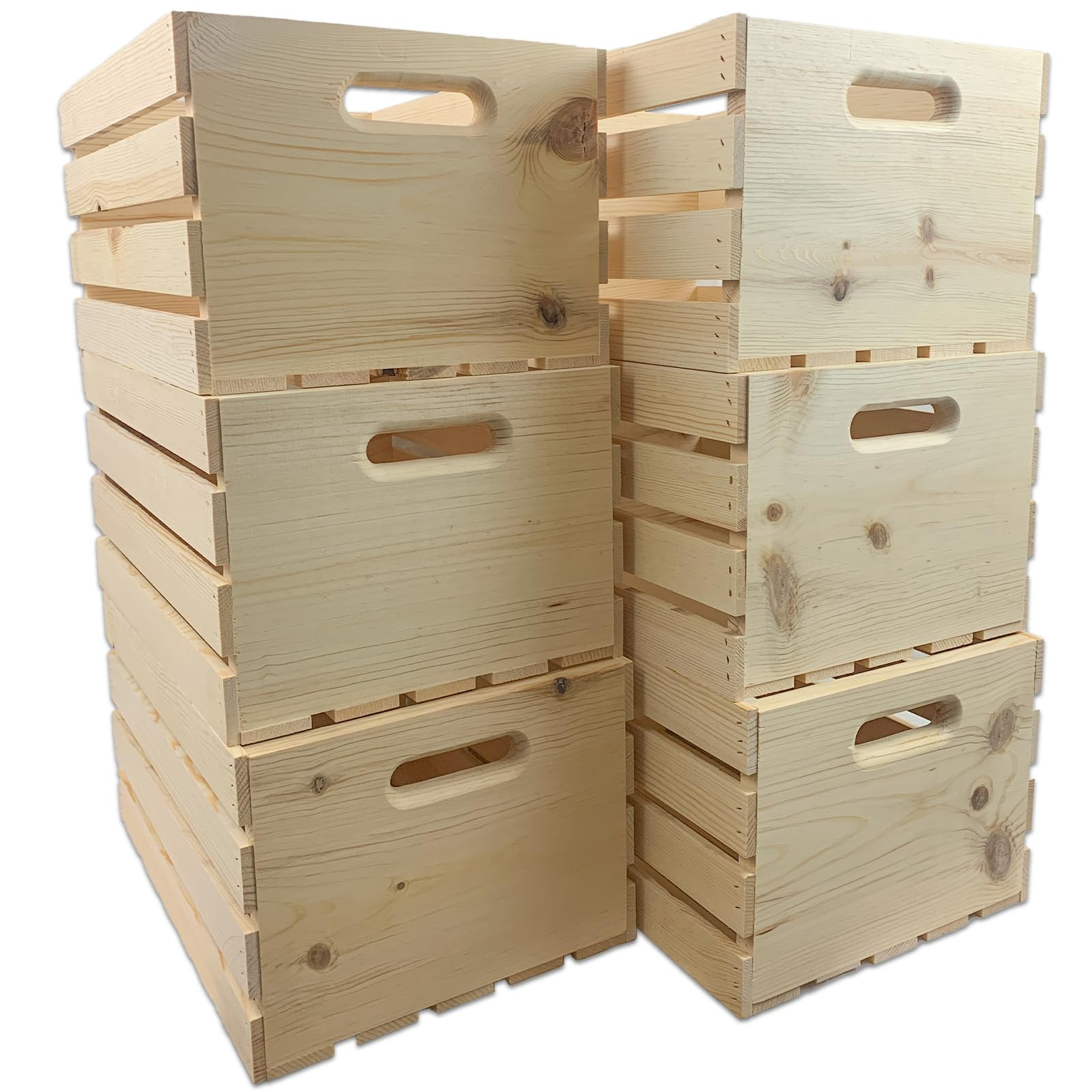 Wilson Large Wooden Pine Crate for Storage and Decoration at Home, Office, Kitchen, Bedroom, and ... | Amazon (US)