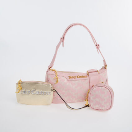 Wisteria Pink Monogram Baguette Shoulder Bag | TK Maxx