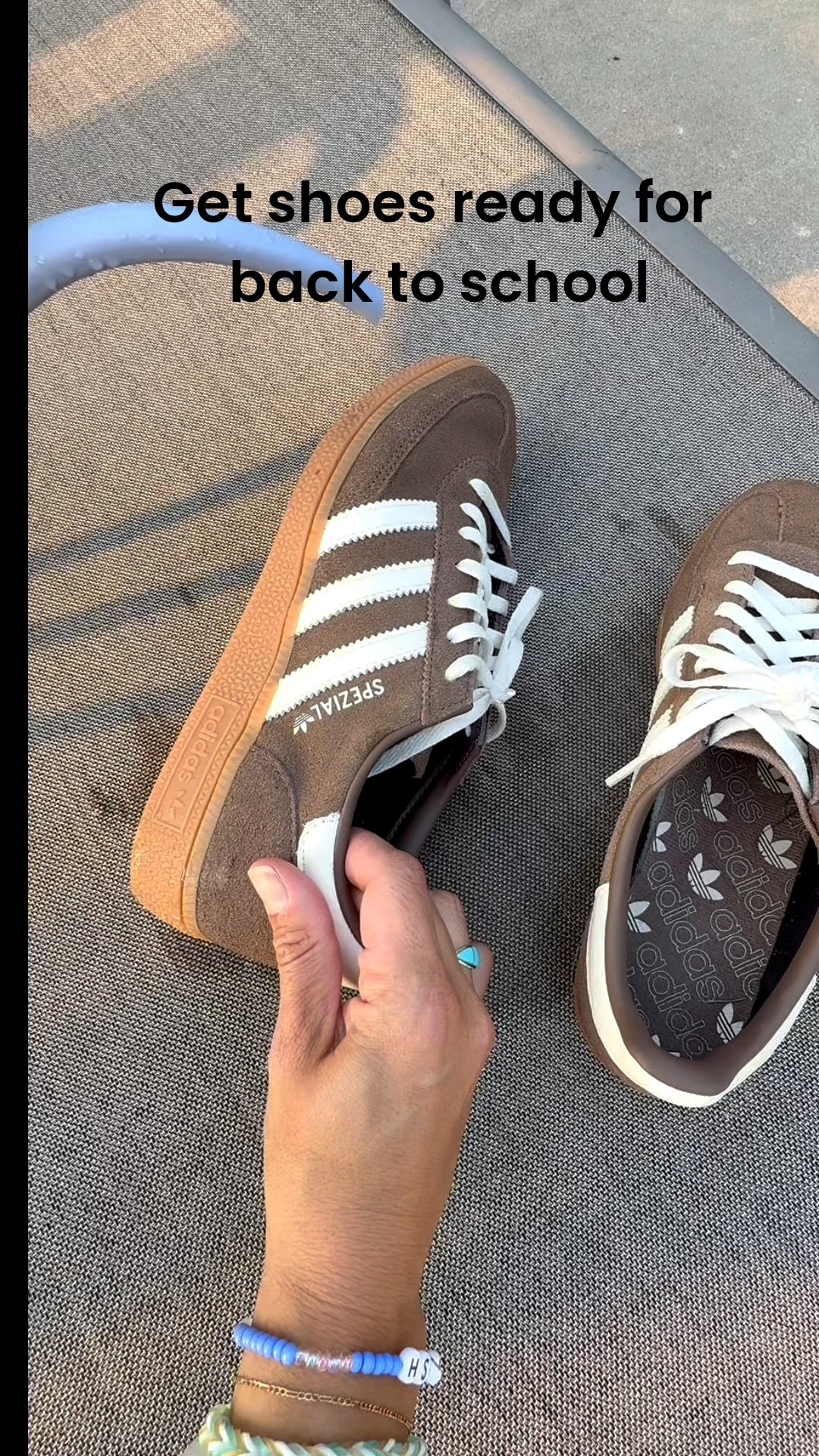 Best spray out there to repel water and dirt. Spray on shoes, suede, fabric, backpacks! 

Also, this is by far my favorite sneakers by adidas 