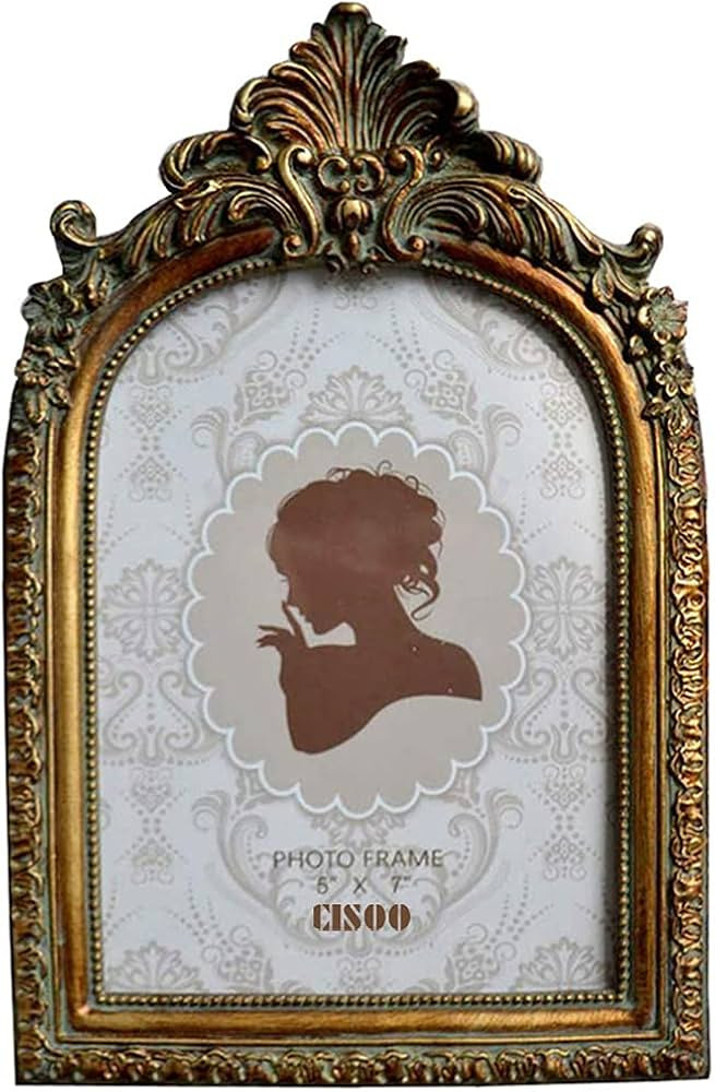 CISOO Vintage Picture Frame 5x7 Antique Photo Frame Table Top Display and Wall Hanging Home Decor... | Amazon (US)