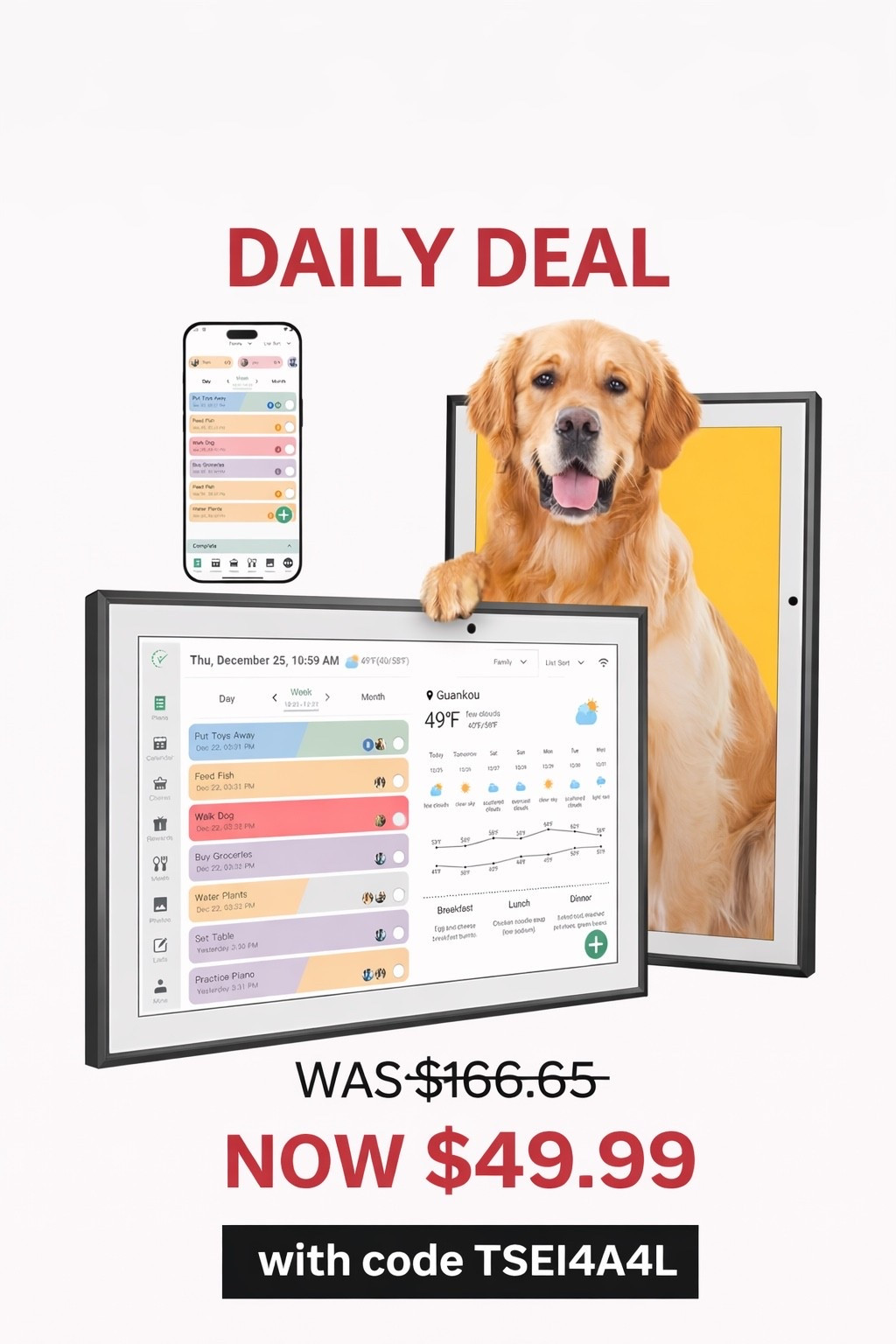 Daily deals 
Most affordable digital calendar I have seen


#LTKHome #LTKSaleAlert