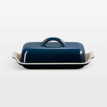 Le Creuset Heritage Nuit Ceramic Butter Dish + Reviews | Crate & Barrel | Crate & Barrel
