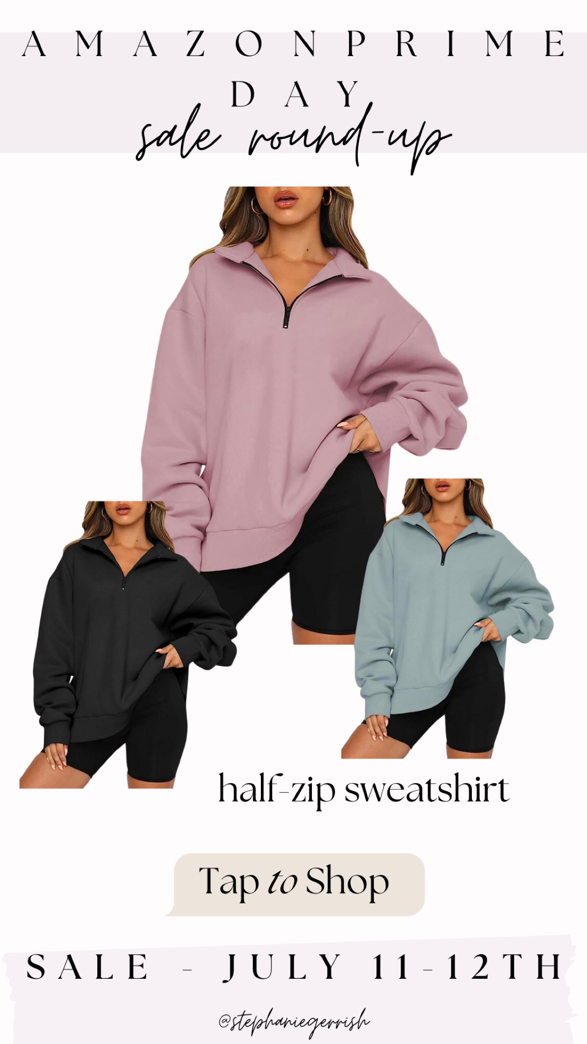 LOVE this half-zip, perfect oversized, comfy fit - have it in all 3 colors 
