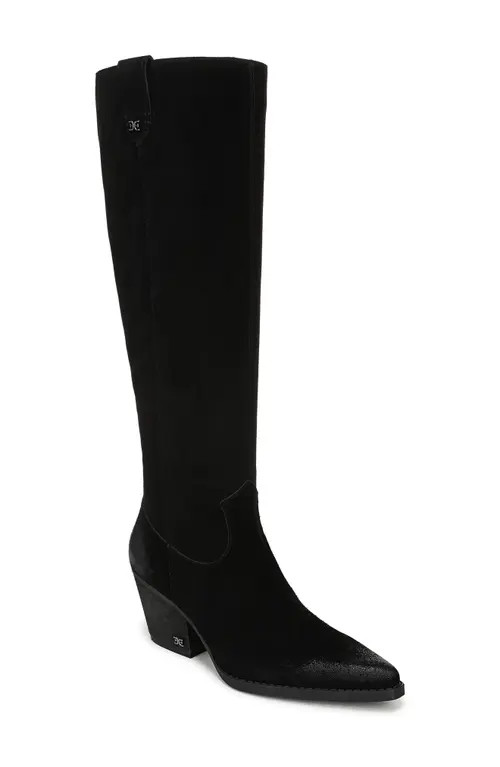 Sam Edelman Woods Knee High Boot in Black at Nordstrom, Size 8 Regular Calf | Nordstrom