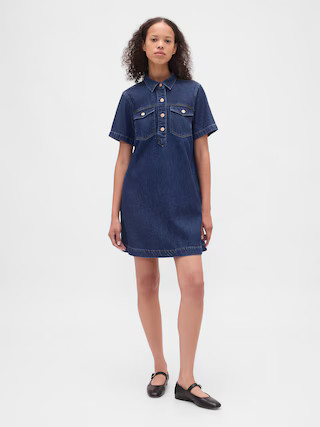 UltraSoft Denim Mini Dress | Gap (US)