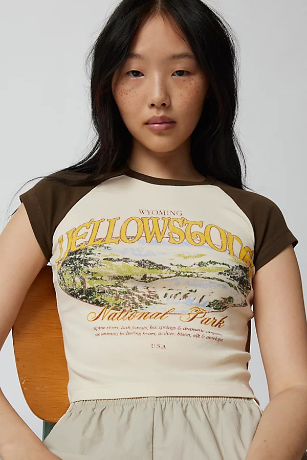 Yellowstone Raglan Baby Tee | Urban Outfitters (US and RoW)