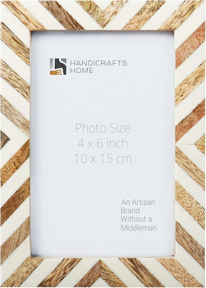Handicrafts Home 4x6 Picture Frames - Vintage Style Wall Hanging & Desk Décor, Farmhouse Photo F... | Amazon (US)