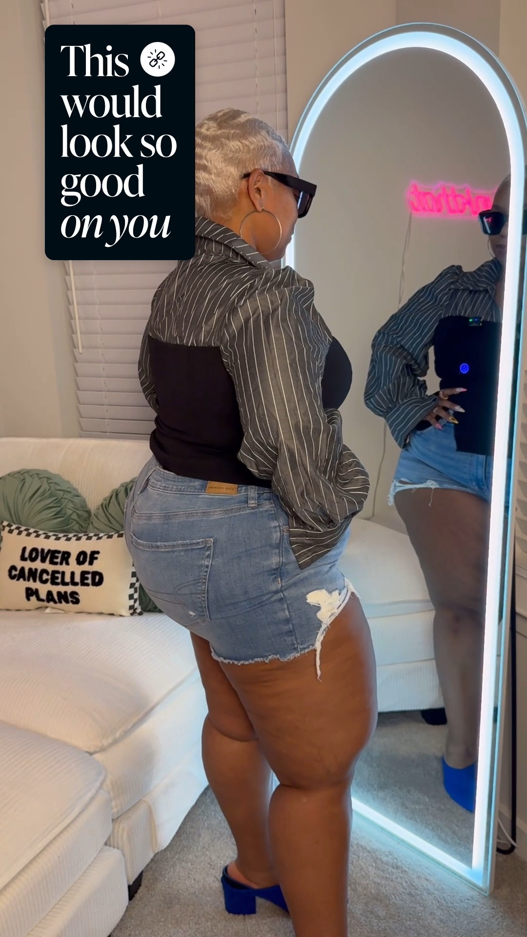 @American Eagle Outfitters denim for thick thighs is heaven sent 🥹🙏🏽💕

#LTKPlusSize #LTKootd #LTKOver40