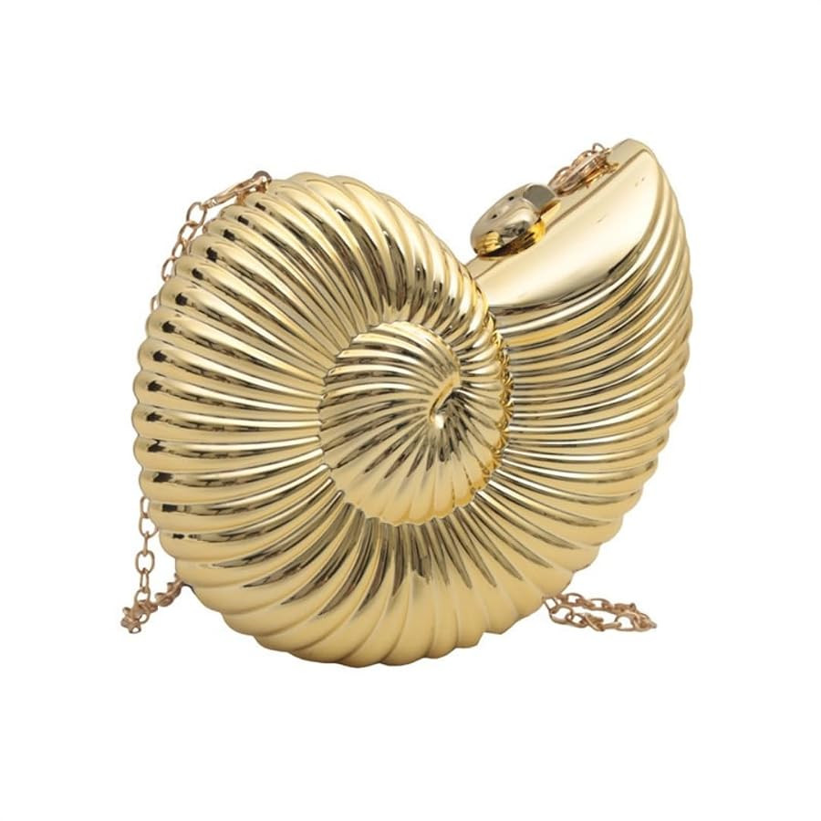 Cazqgoy Fashion Evening Women Chain Shell Bags,Shaped Mini Evening Bags,Gold Chain Crossbody Bag ... | Amazon (UK)
