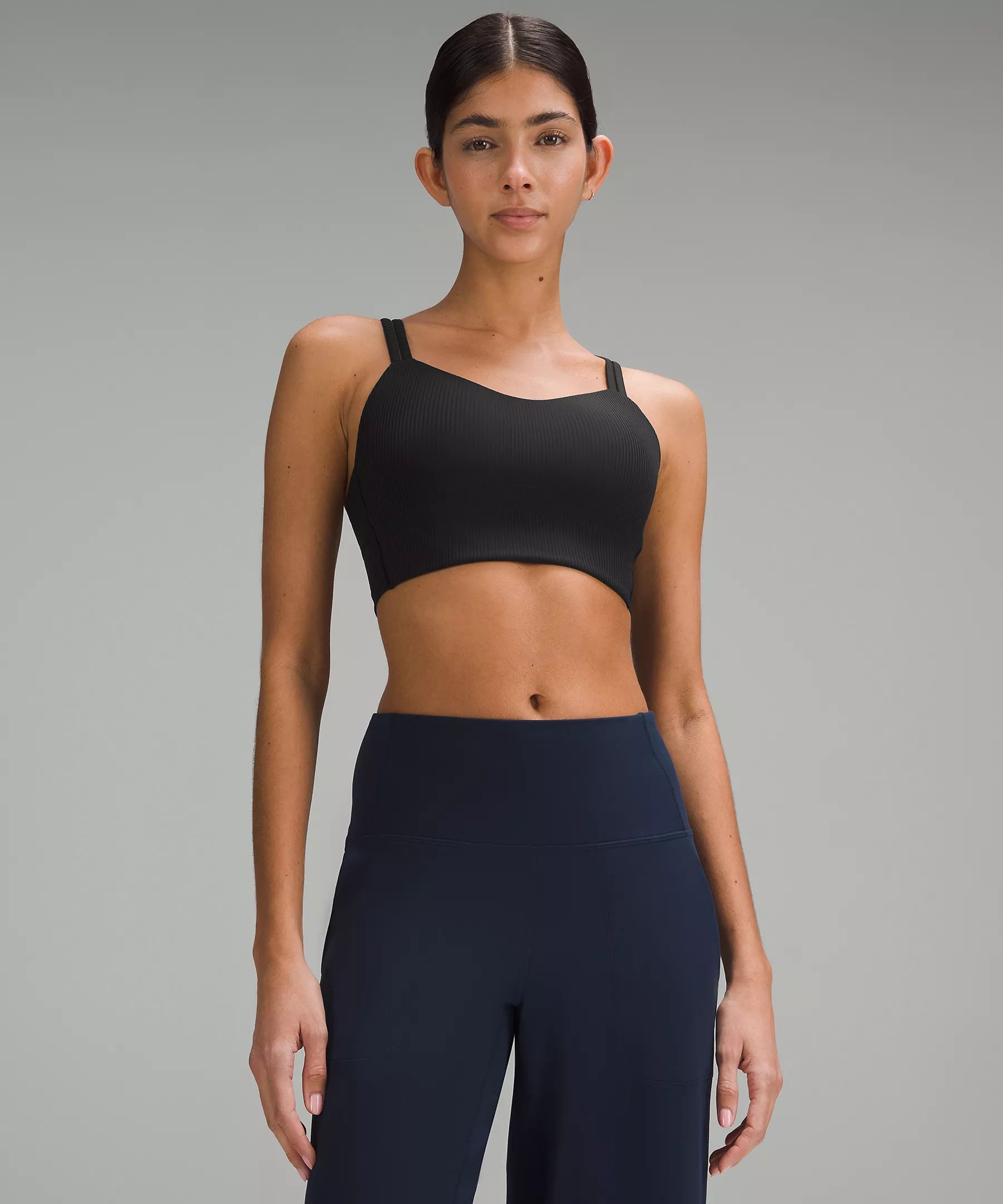 Like a Cloud Ribbed Longline Bra Light Support, B/C Cup$68 USDAdd to Wish ListBrittany is 5’10... | Lululemon (US)