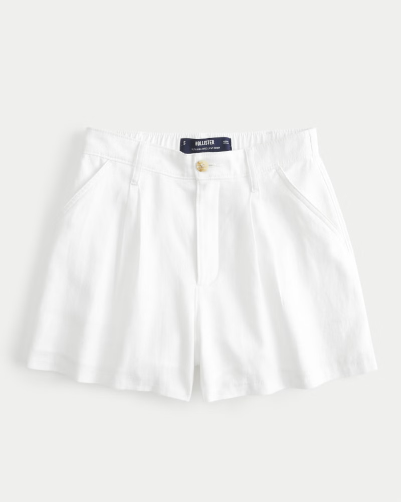 Women's Hollister Livvy Ultra High-Rise Linen Blend Shorts | Women's Clearance | HollisterCo.com | Hollister (US)